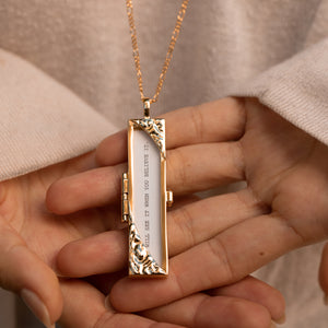 Turning Corners Fortune Locket - Gold